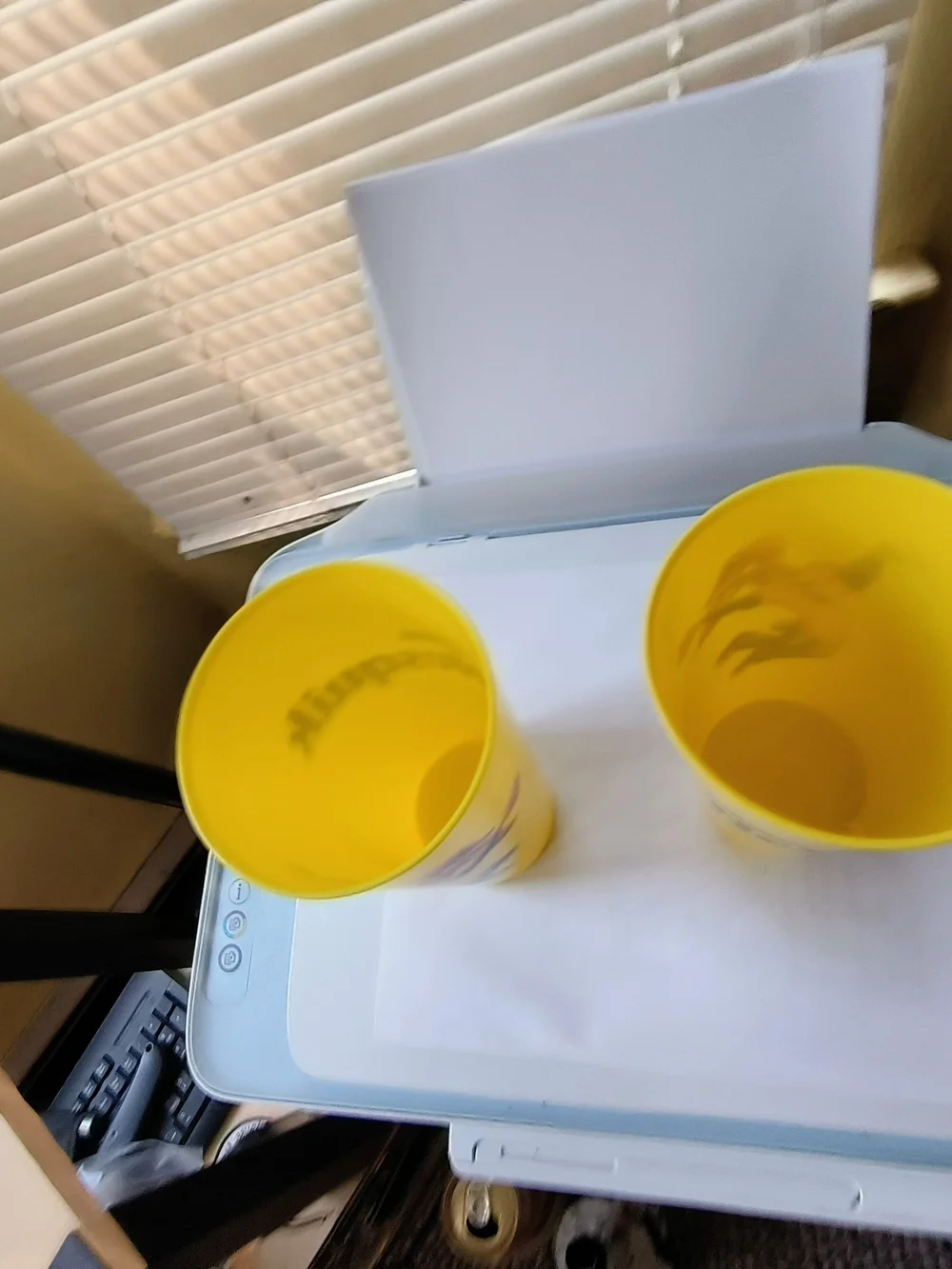Nestle Nesquick Yellow Character Plastic Cups - Set of 2